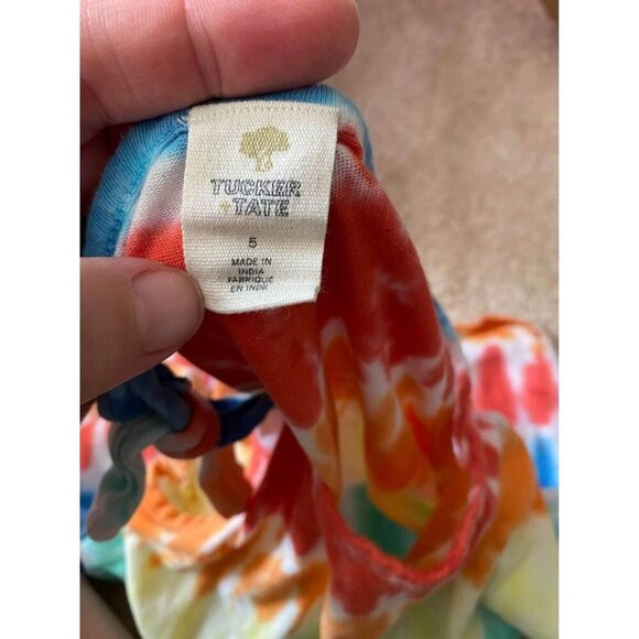 Tucker + Tate girl’s multicolor tie dye tank top size 5 - Picture 3 of 3